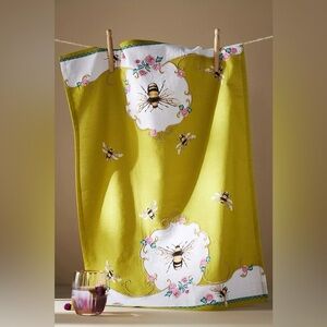 NWT ANTHROPOLOGIE LOU ROTA QUEEN BEE DISH TEA TOWEL